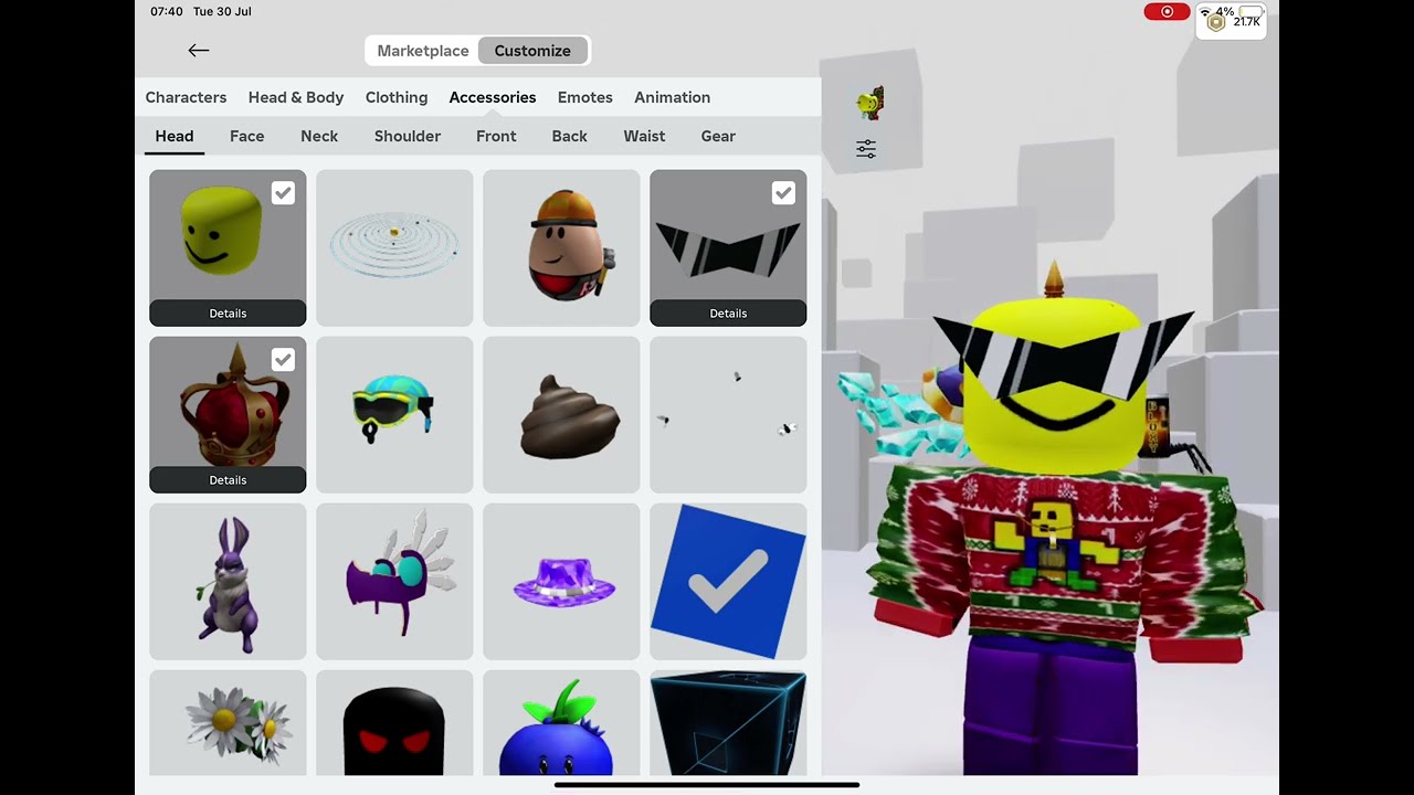 Getting Bighead On Roblox YouTube 