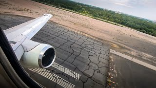 LATE ROTATION? Canadian North 737200 FULL TAKEOFF From Yellowknife