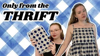 Sewing my new favorite summer top! ✨self drafting sewing tutorial and thrift haul✨
