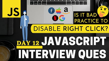 🔴 JS #11: How to Enable or Disable Right Click Functionality on Website using JavaScript in Hindi