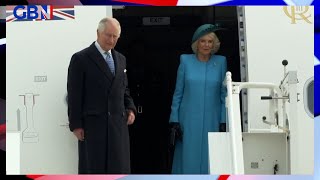 King Charles and Queen Consort Camilla arrive in Berlin ahead of his first state visit as Monarch