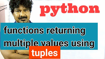 python programming by seenu sir #36 || functions returning multiple values using tuples ||