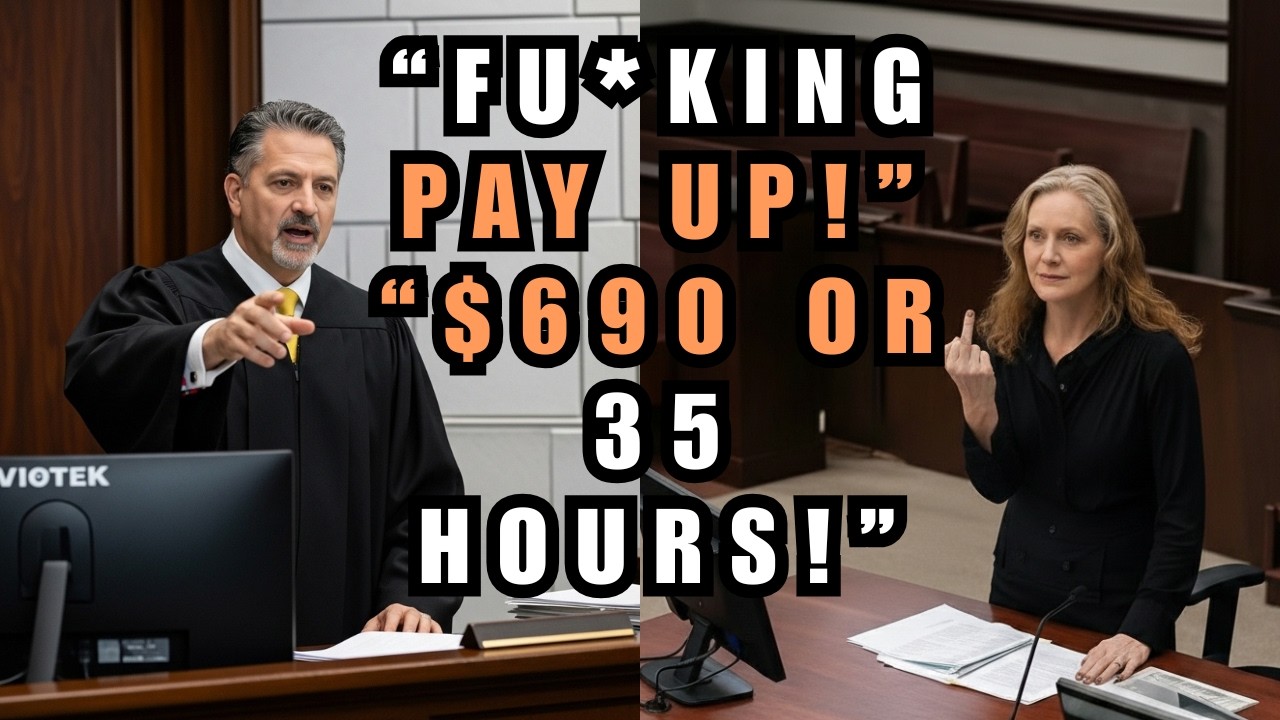 Pay $690 or Work It Off?! Judge’s Fu*king Ultimatum in Court!