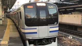 E217系横須賀線君津行き品川駅発車￼
