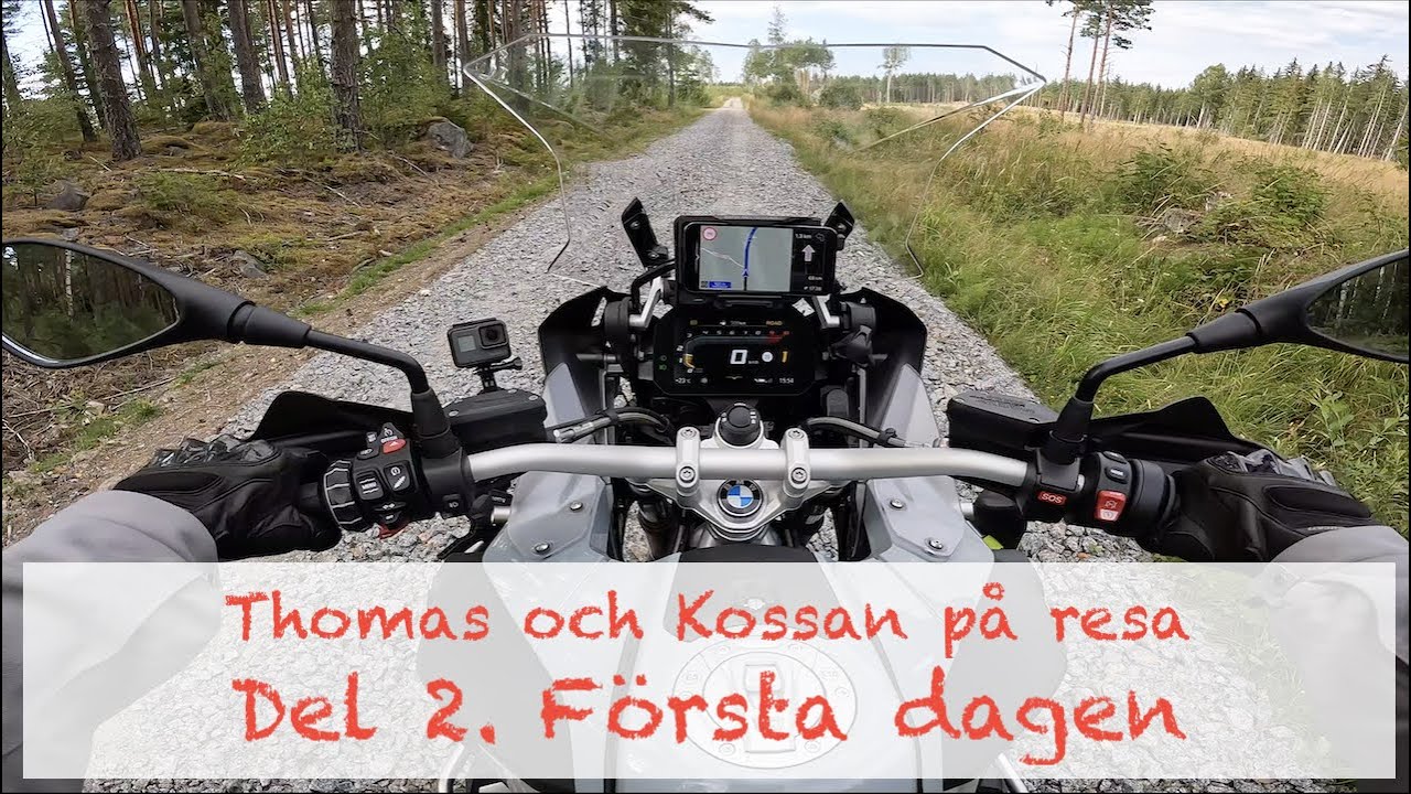 Del 2. Första dagen på mc-resan och Trans Sweden Trail (TST).