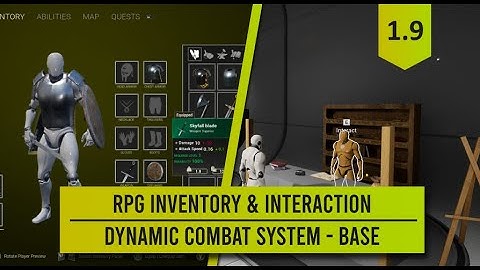 RPG Inventory and Interaction System V1.9 integration with Dynamic Combat System - Base