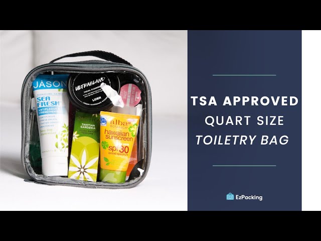 Carry on Toiletry Bag Alternatives to a Ziploc  Her Packing List