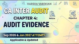 CA Inter Audit- Audit Evidence for Sept 2026 in Telugu