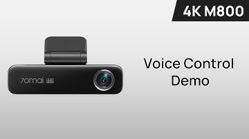 70mai Dash Cam 4K M800 Voice control Demo
