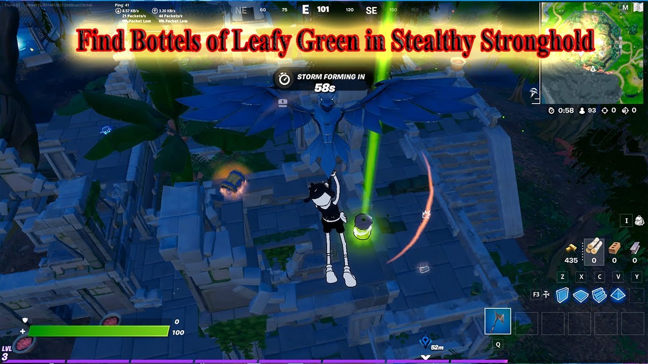 Find Bottles Of Leafy Green In Stealthy Stronghold اعثر على زجاجات الاخضر الورقى فى الحصن المستتر Find Bottels of Leafy
