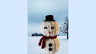 HAND KNIT A CHUNKY SNOWMAN by Brenda Kay 4,176 views 6 months ago 24 minutes