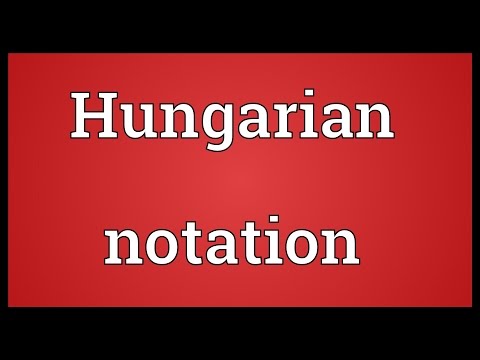 Hungarian notation Meaning
