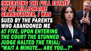 My Parents Sued Me Over My Grandfather's Inheritance, But The Judge Froze When He Saw Me...