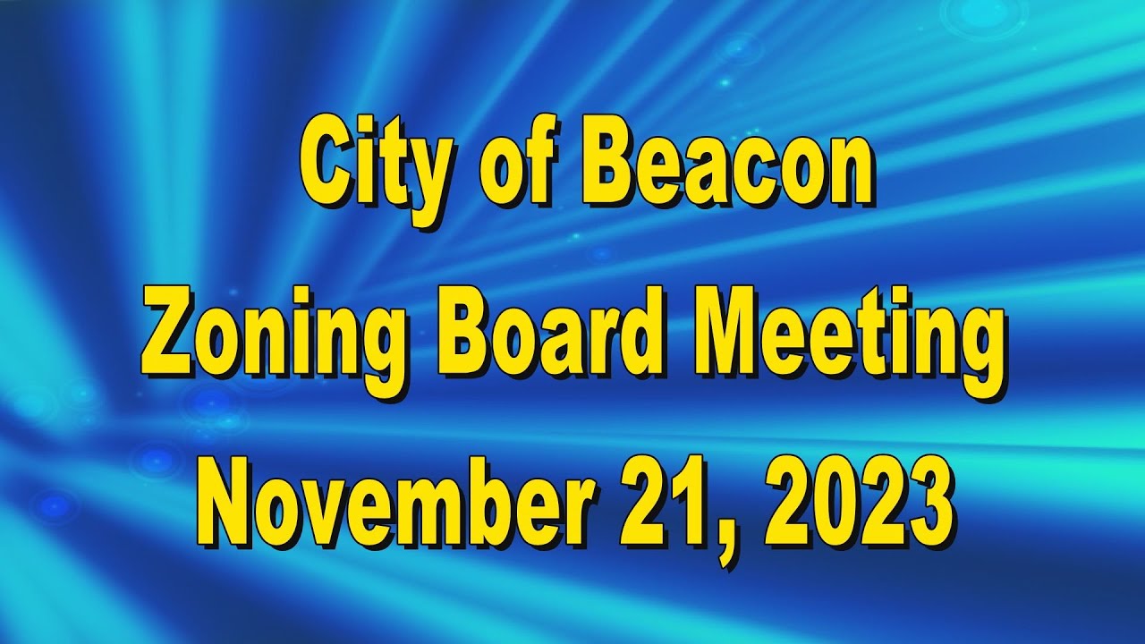 Beacon Zoning Board 11 21 23 YouTube