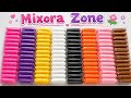 Clay Color Pack Unboxing | White & Pink 12 Colors Opening | Satisfying Setup | Mixora Zone