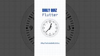 Conquer Flutter - Daily Quiz