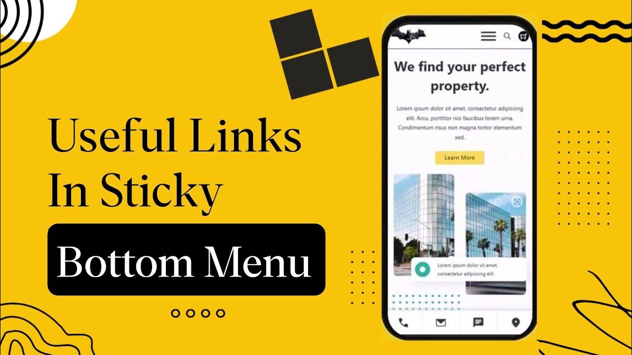 Create a Footer Menu like Mobile App with Bricks builder Sticky