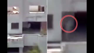 Two Ghostly Apparitions Spotted Seconds Before Pablo Escobar's Mansion Is Demolished