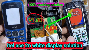 itel ace 2n white display solution | itel white display solution✅️itel ace2n white display solution