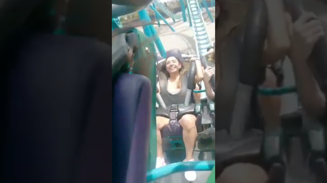 How scary do ya think these people love that mini dive coaster? Emperor @ SeaWorld San Diego 