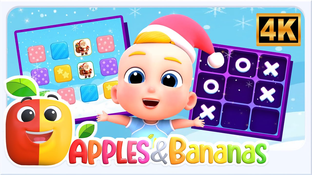 Apples & Bananas Christmas, Fun Winter Learning App for Kids