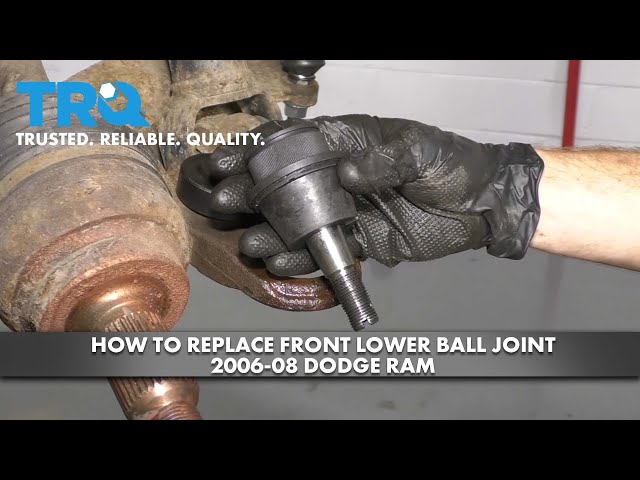 How to Replace Front Lower Ball Joint 2006-08 Dodge RAM class=