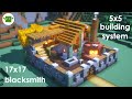Minecraft | How to Build a Small Fortified Blacksmith [EASY 5x5 System]