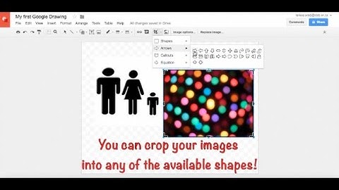 Google Drawings 101 - How to Crop into Shapes!