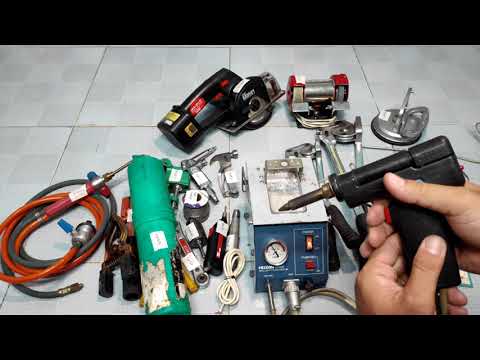 Video Máy hút thiếc, máy cắt sắt tua chậm, máy mài mini,... - youtube
