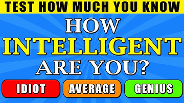 How Intelligent Are You? Only A Sharp Brain Can Pass This Quiz! | Ultimate Trivia Quiz Round 81