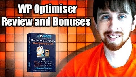 WP Optimiser Review Video and Bonuses