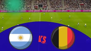 Argentina U17 vs Belgium U17 | International Youth Football 2025  Match | Simulation Gaming Video
