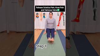 5-Min Sciatica, Knee Pain &amp; Varicose Veins Relief Routine 🧘‍♀️ #SciaticaRelief #VaricoseVeins