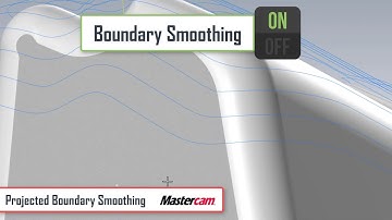 Projected Boundary Smoothing - #Mastercam 2019