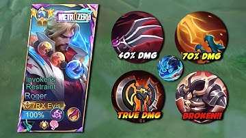 GLOBAL ROGER NEW SUSTAIN AND DAMAGE BUILD!! 2025 (100% BROKEN) | MLBB