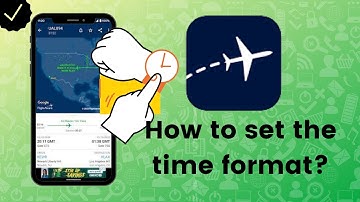 How to set the time format in Flight Aware?