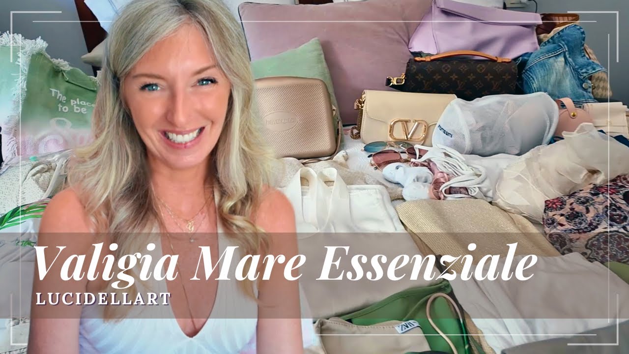 LA VALIGIA DA VIAGGIO - VALIGIA MARE - COSA PORTARE NELLA VALIGIA   Lucidellart #valigia #vacanze