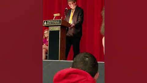 Joseph O'shea speech for student president