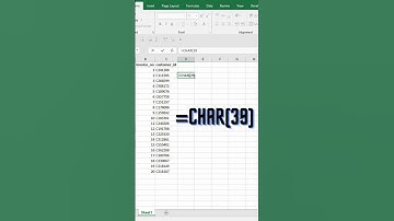 How to add Single Quotes in excel #shots #exceltricks