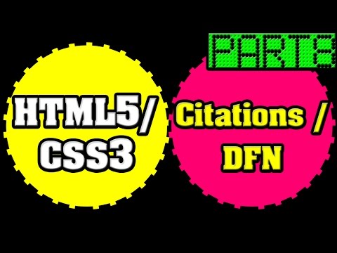 HTML5 and CSS3 Tutorials for Newbie Part 8  - HTML5 Citations and DFN