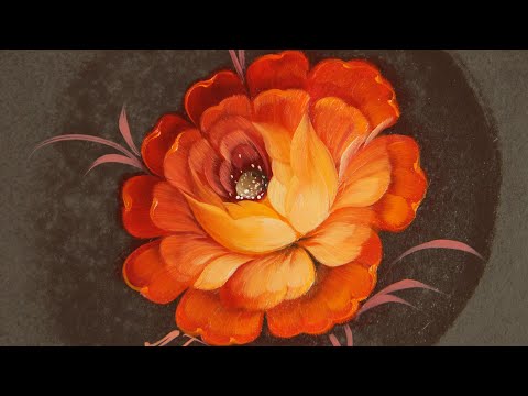 #2 How to Paint Rose flower in Oil | Как нарисовать РОЗУ маслом. Мастер