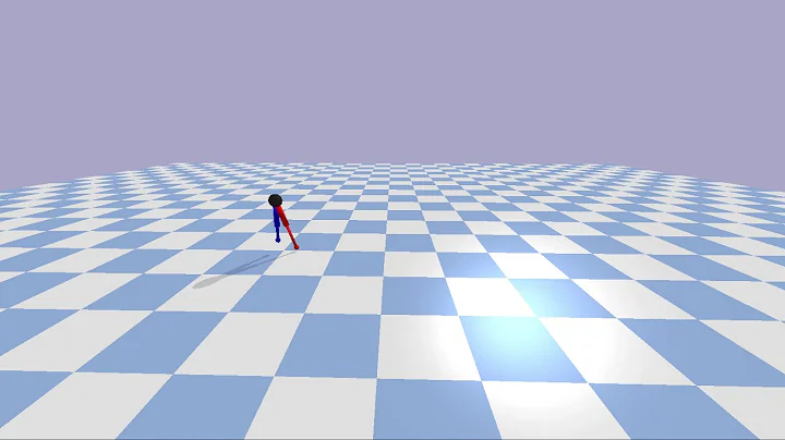 Bipedal Walking in PyBullet (Spring-Loaded Inverted Pendulum)