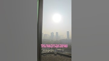 Warn: Never Point Your Telescope At Sun Without a Right Solar Filter.  #svbony #astrophotography