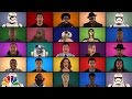 Jimmy fallon the roots  star wars the force awakens cast sing star wars medley a cappella