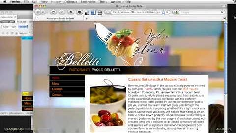 Classroom  Basic Site Layout and Navigation in Dreamweaver CS5   Part 11   Adding SWF Content   Adobe TV
