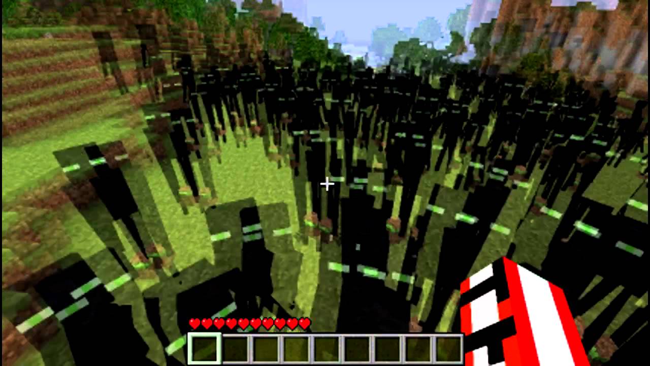 500 Enderman Attack - YouTube