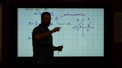 Solving Trig Equation with Phase Shift or Period Change