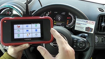 Mini ABS DSC Warning Lights Diagnose  & Live ABS Sensor Wheel Speed Sensor With Launch CRP129E