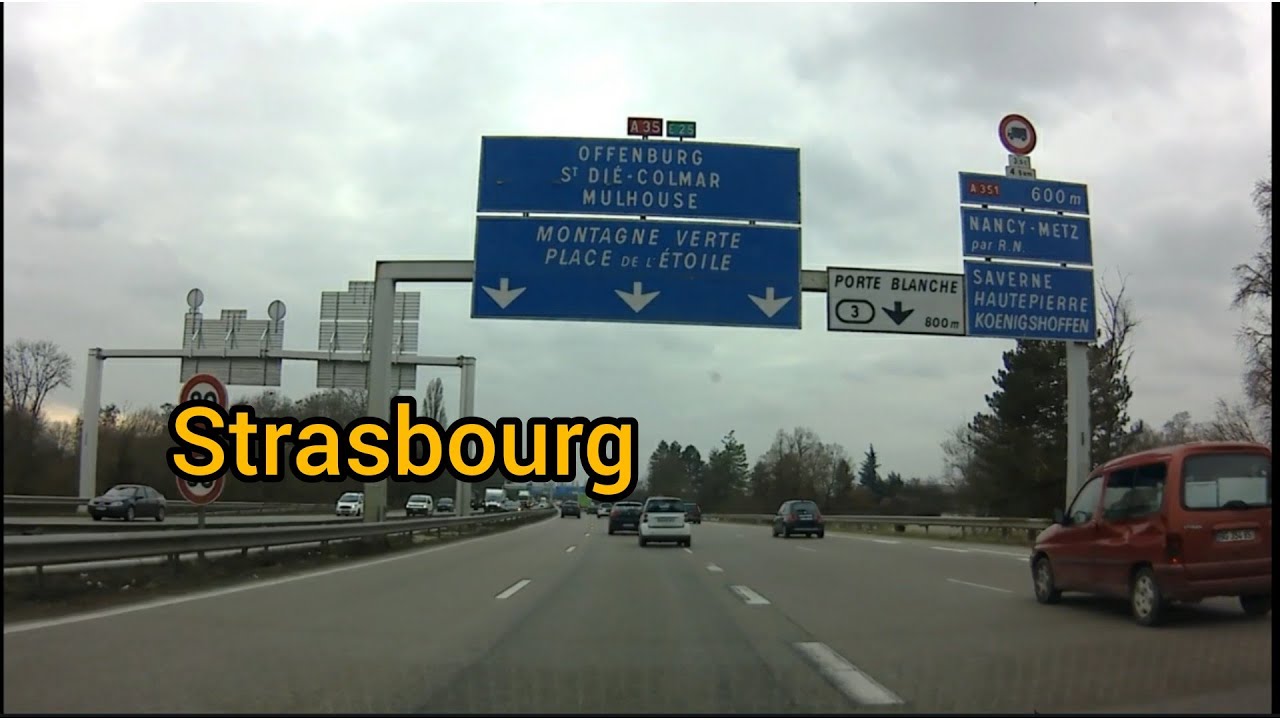 Tour de ville Strasbourg :  Strasbourg city tour / France + autoroute