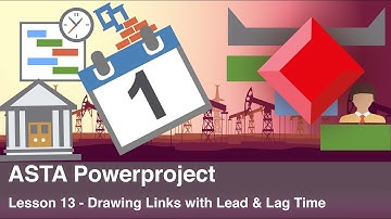 ASTA Power Project lesson 13 - How to Draw a Link with Lead & Lag Time